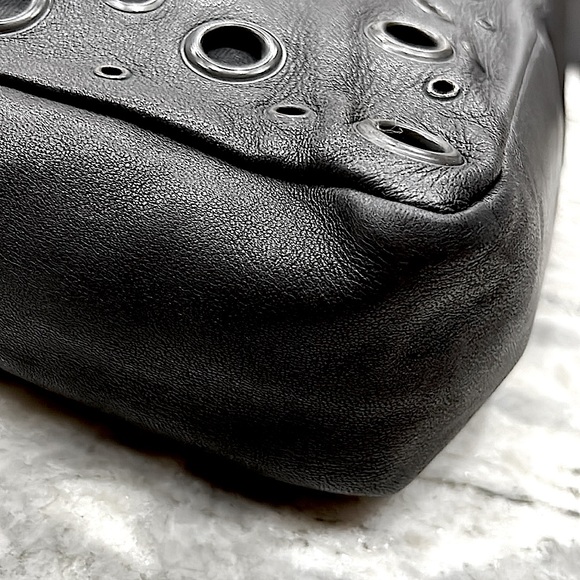 Prada Authentic Smooth Soft Leather Tote Bag with Grommets - Picture 8 of 13